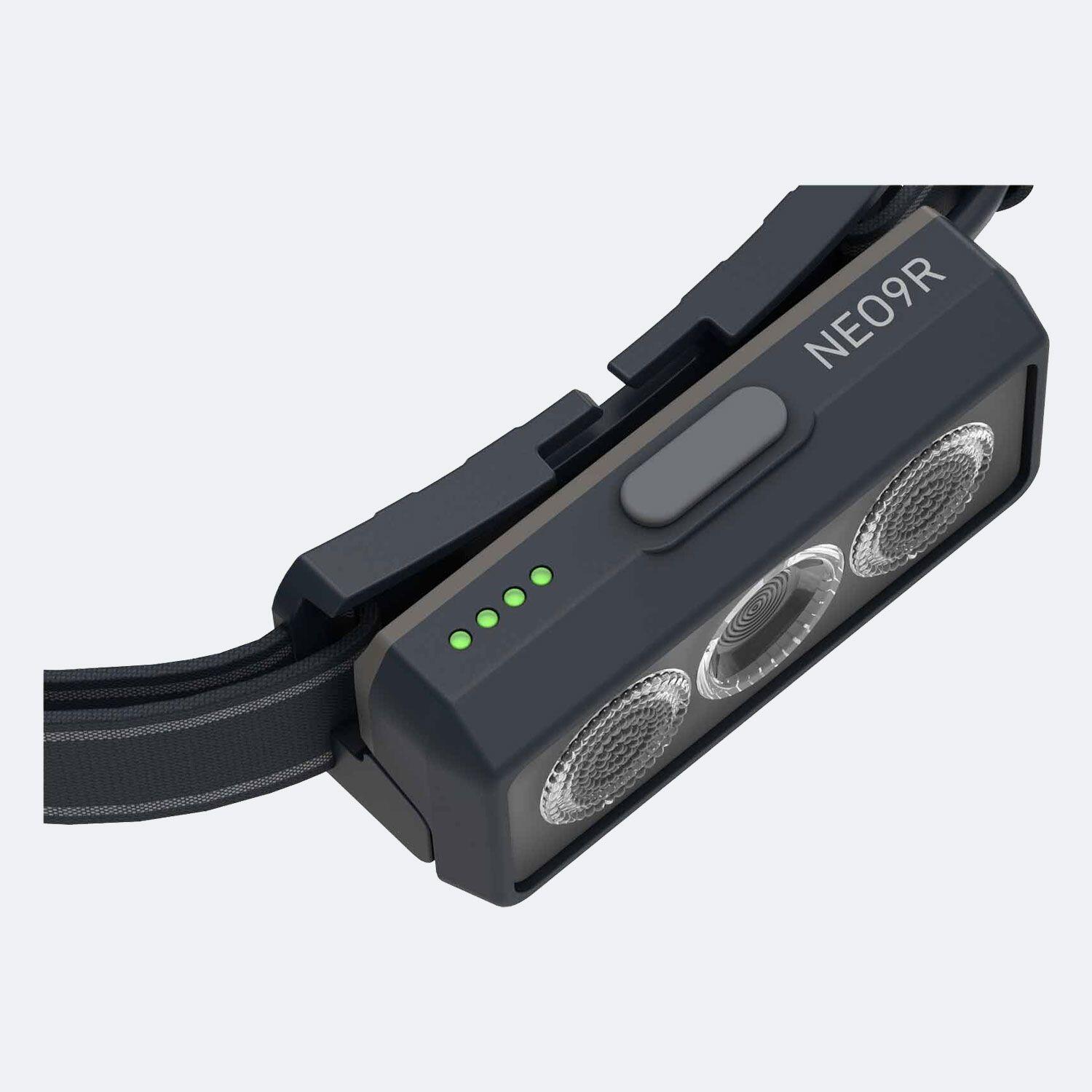 Ledlenser NEO9R Running Rechargable Head Torch (Grey / Black) 4/6