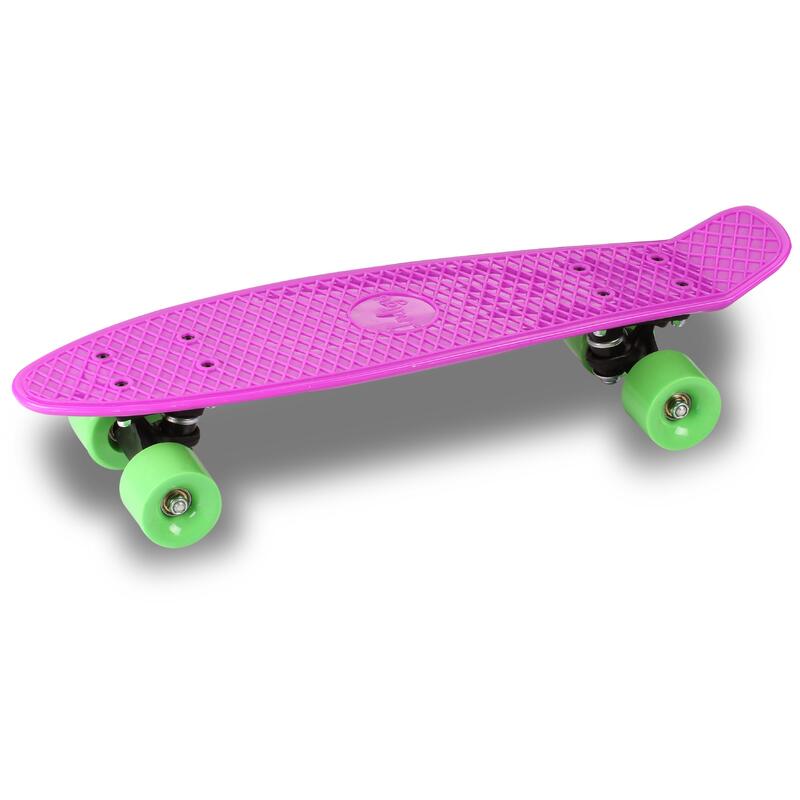 Skateboard de PVC (Cruiser) Infantil INDIGO 56,5 * 15 cm Púrpura