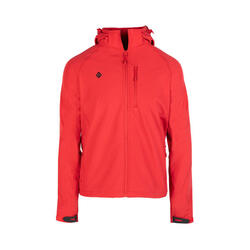 CHAQUETA SOFTSHELL GRIS Y ROJA HOMBRE KONKA