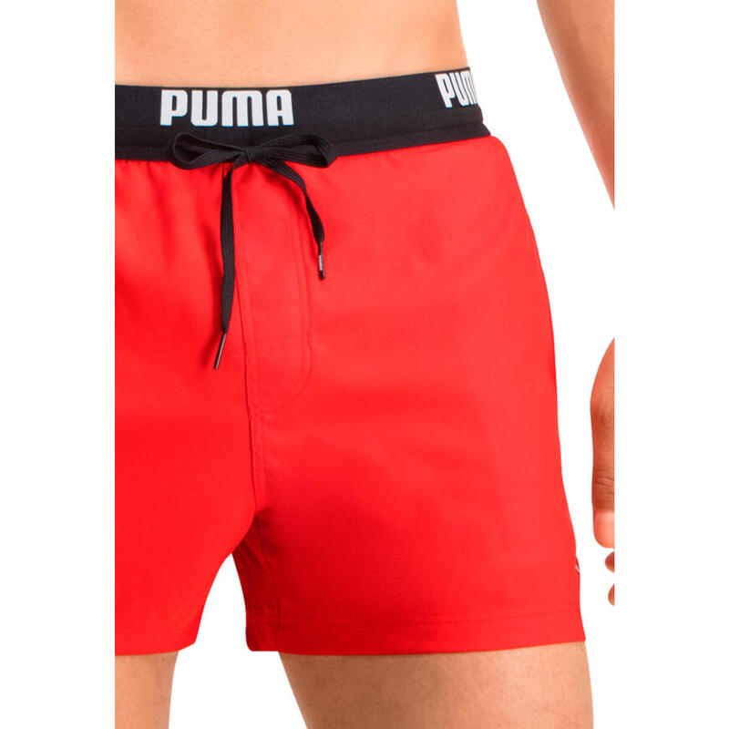 Short de Bain Homme - Rouge - Logo Short