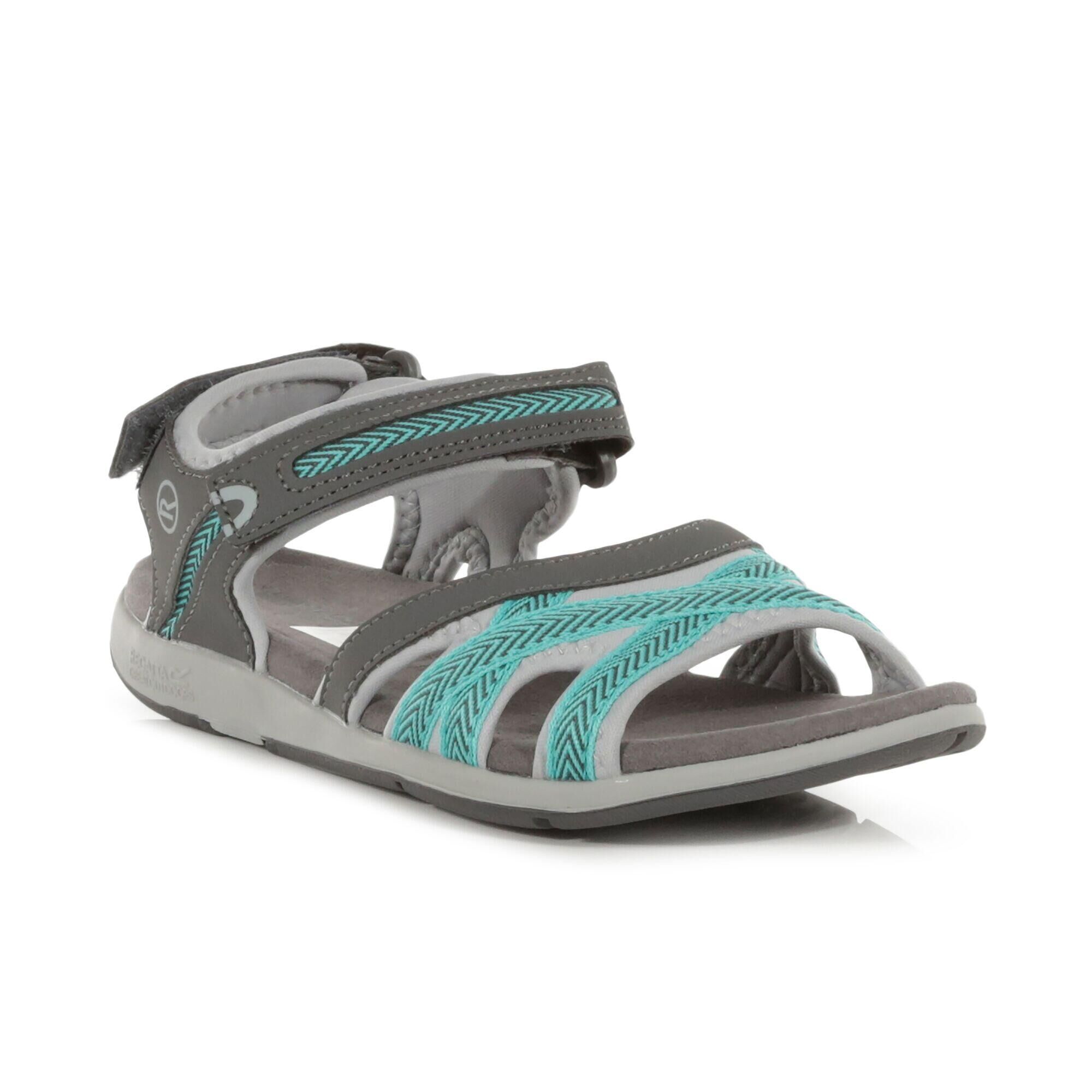 REGATTA Lady Santa Clara Women's Walking Strap Sandals - Grey / Blue