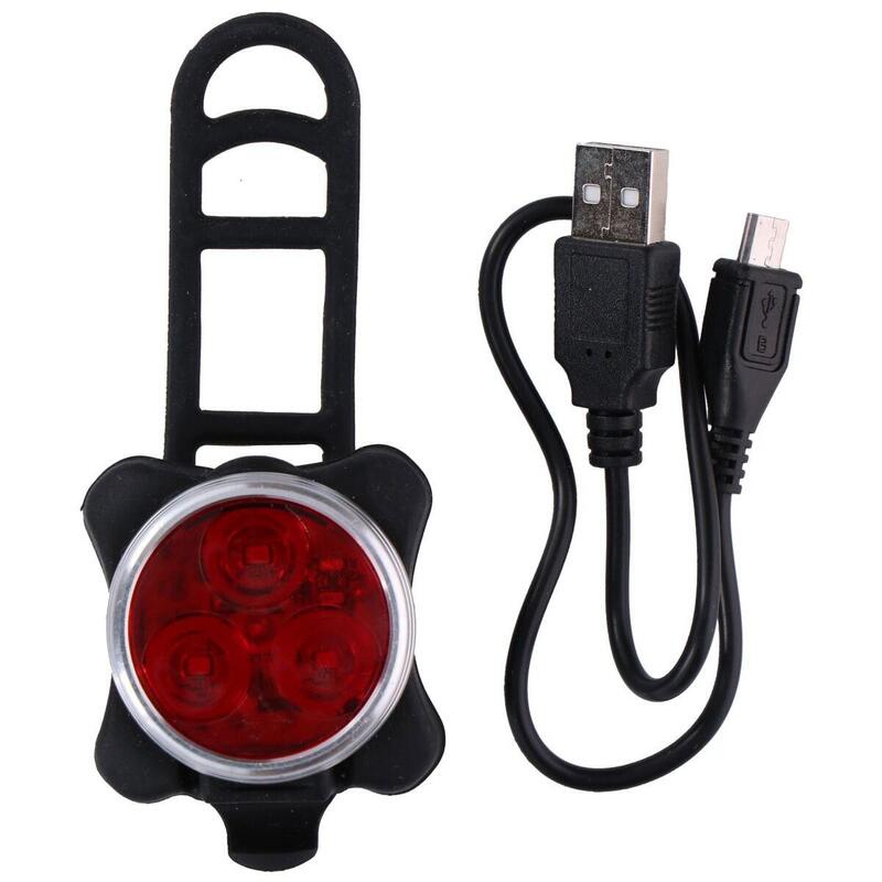 Tylne światło rowerowe 3 LED SMD z ładowaniem USB Dunlop