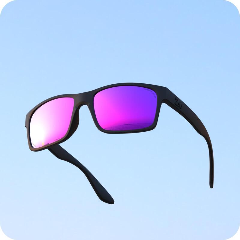OVO™ 偏光鏡太陽眼鏡（黑色框架）- 紫/黑色