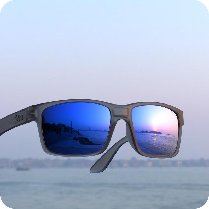 OVO™ 偏光鏡太陽眼鏡（灰色框架）- 深海藍色/灰色
