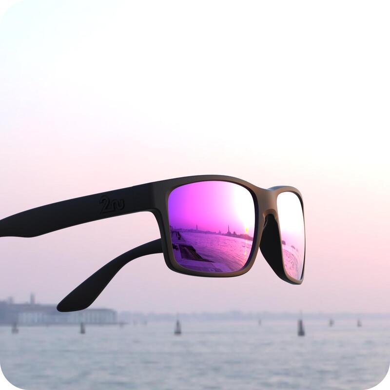 OVO™ 太陽眼鏡（黑色框架）- 紫/黑色