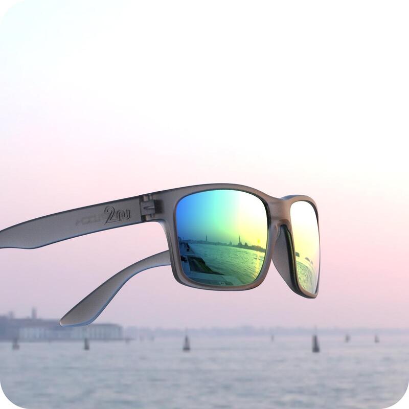 OVO™ Sunglasses (Frame in Grey) - Green/Grey