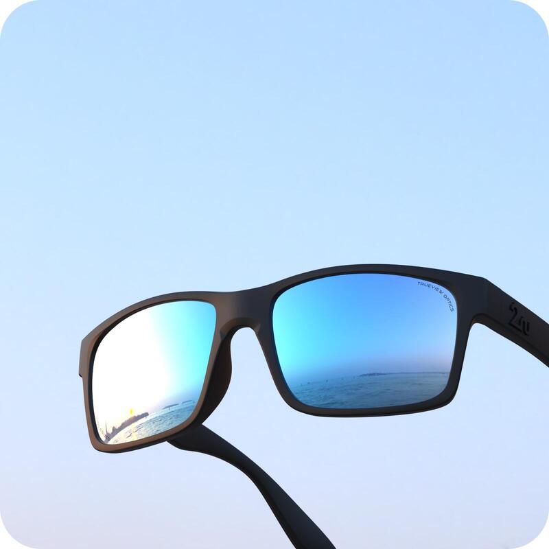 OVO™ Polarized Sunglasses (Frame in Black) - Sky Blue/Black
