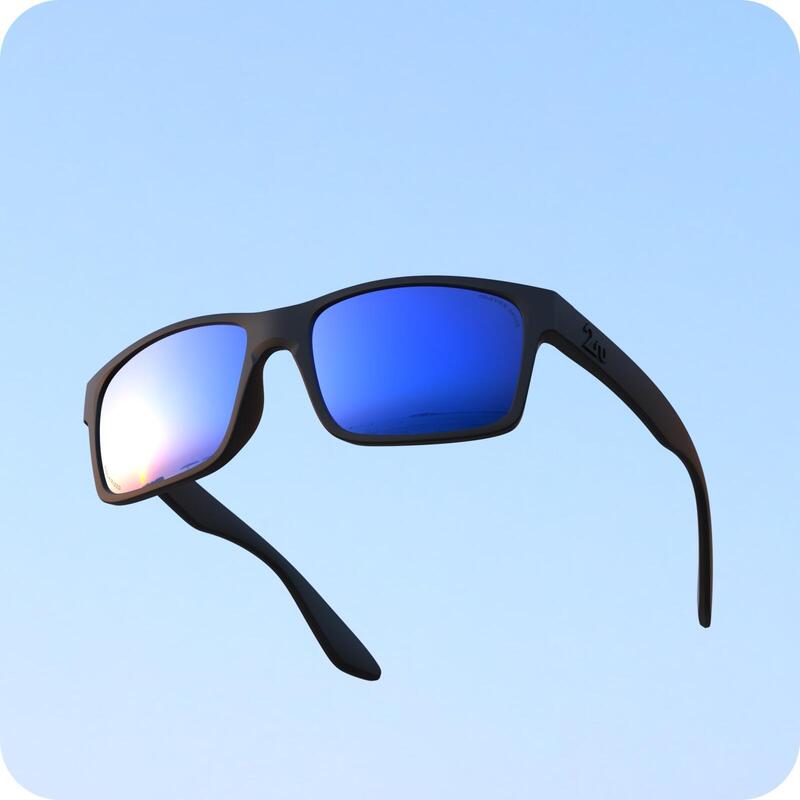 OVO™ 偏光鏡太陽眼鏡（黑色框架）- 藍/黑色