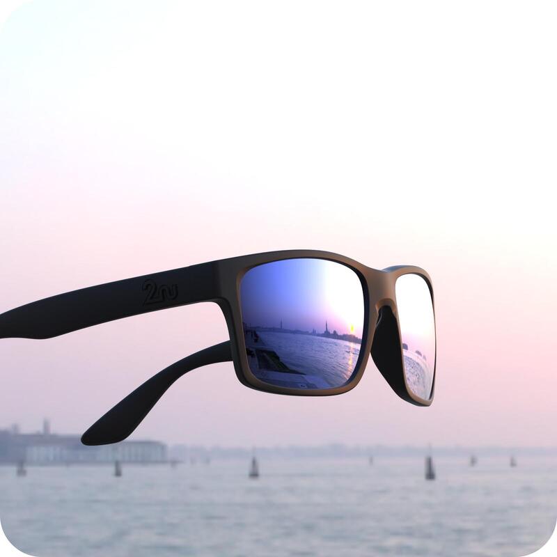 OVO™ Polarized Sunglasses (Frame in Black) - Blue/Black