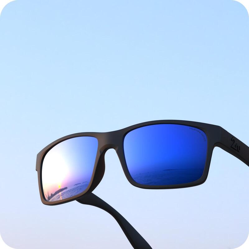 OVO™ 偏光鏡太陽眼鏡（黑色框架）- 藍/黑色