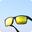 OVO™ 太陽眼鏡（黑色框架） - 金黃/黑色