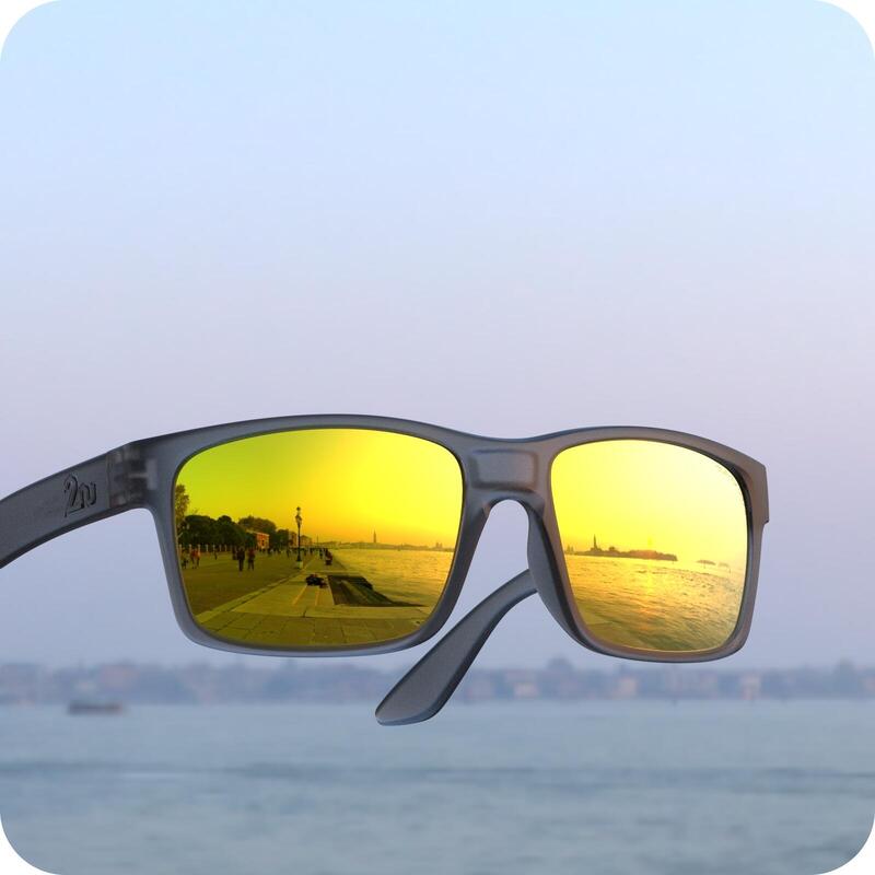 OVO™ Sunglasses (Frame in Grey) - Gold/Grey