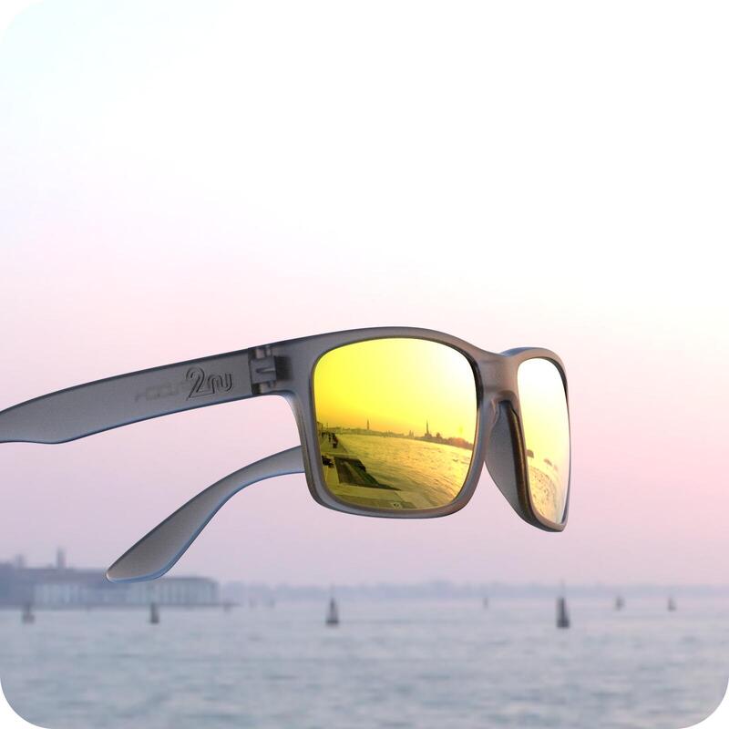 OVO™ Sunglasses (Frame in Grey) - Gold/Grey