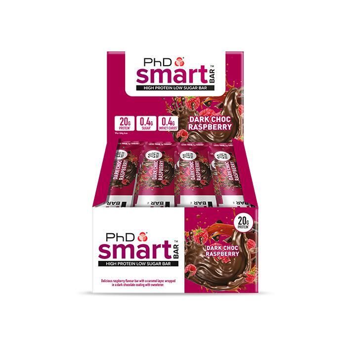 PHD Smart Bar - Dark Choc Raspberry  12 PACK (Protein Bar)