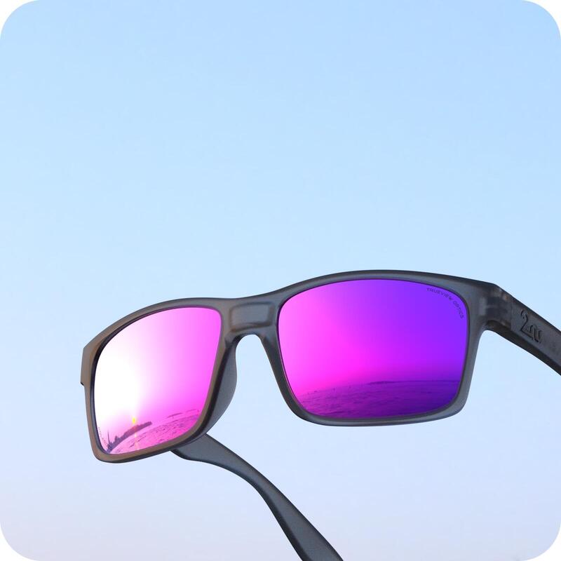 OVO™ 偏光鏡太陽眼鏡（灰色框架）- 紫/灰色