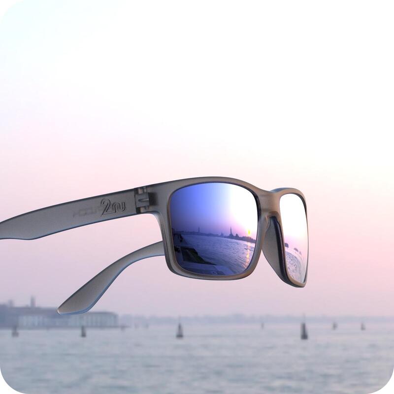 OVO™ Sunglasses (Frame in Grey) - Blue/Grey