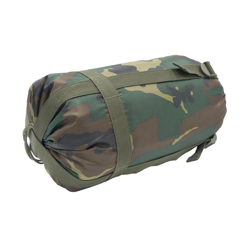 Camouflage Hollow Fiber Sleeping Bag - 190(L) x 74(W) + Hood 30(L) cm