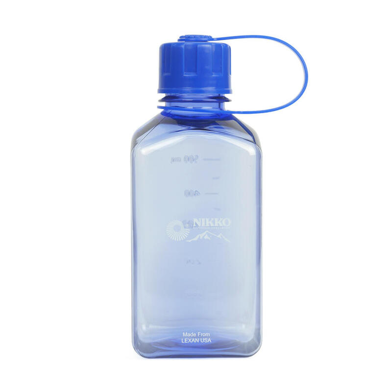 Narrow Mouth Square Shape Water Bottle 125/250/500mL - Blue