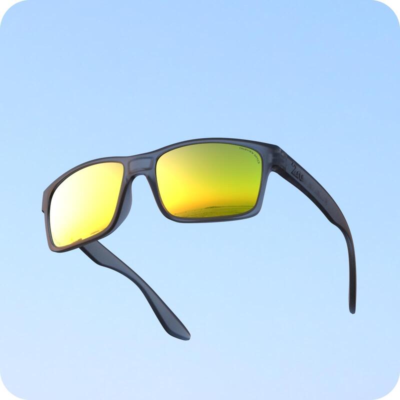 OVO™ Polarized Sunglasses (Frame in Grey) - Gold/Grey