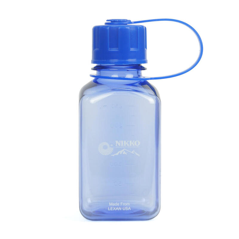 Narrow Mouth Square Shape Water Bottle 125/250/500mL - Blue