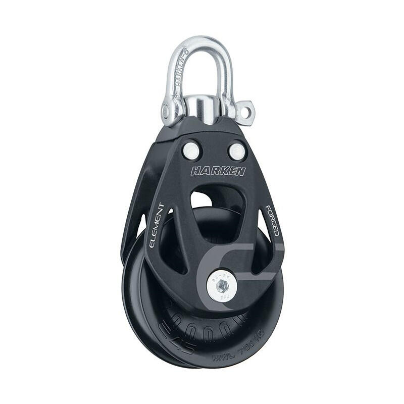 Poulie Element simple/émerillon - HARKEN - rea de 45 mm - cordage jusqu'a 12 mm