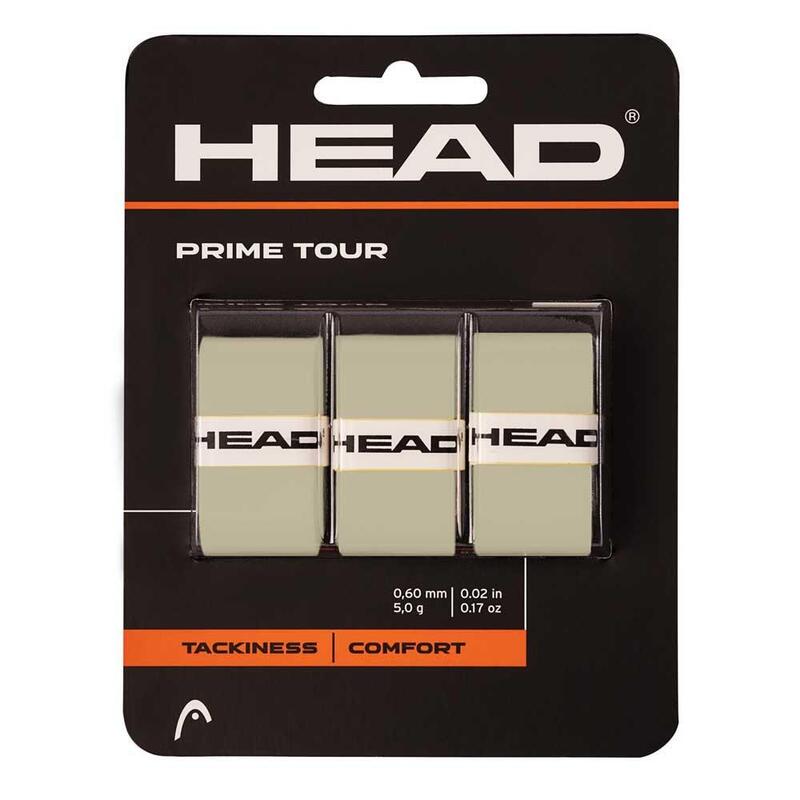 Owijki tenisowe wierzchnie Head Prime Tour szare