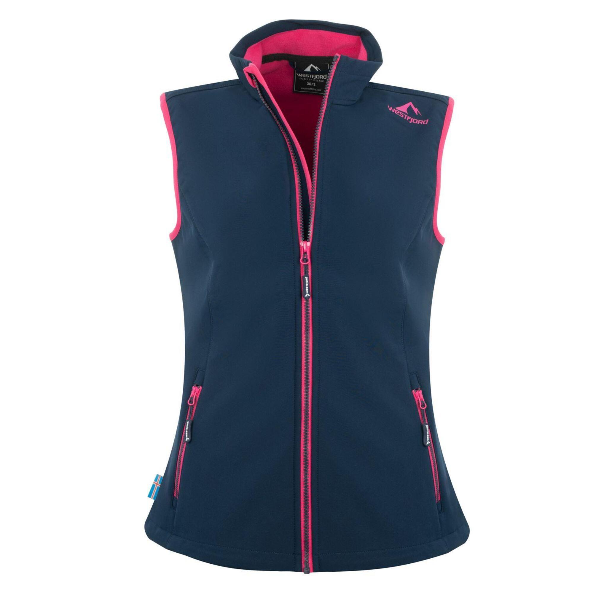 Eldfjall women's vest navy blue