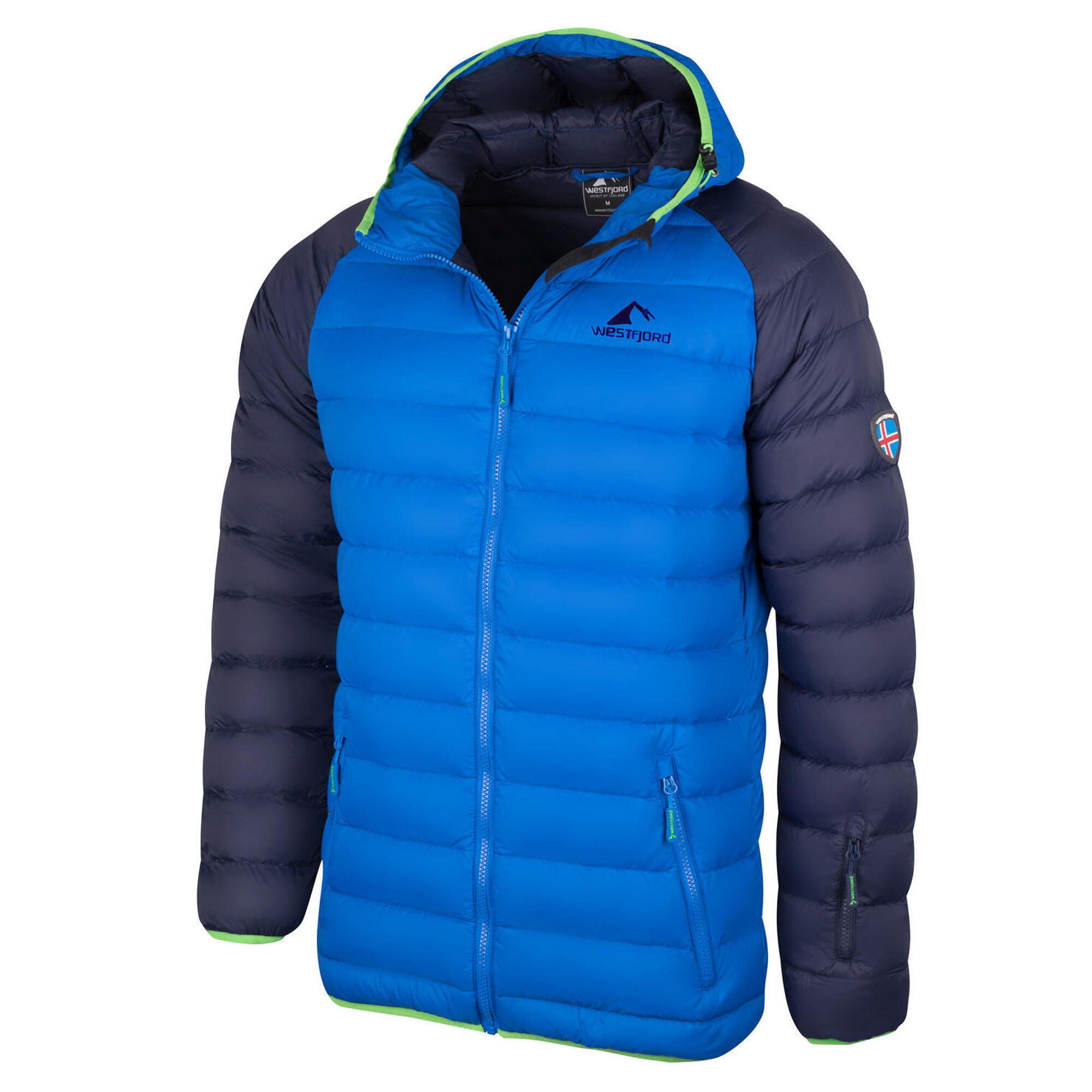 Snaefell men's down jacket Navy/Green