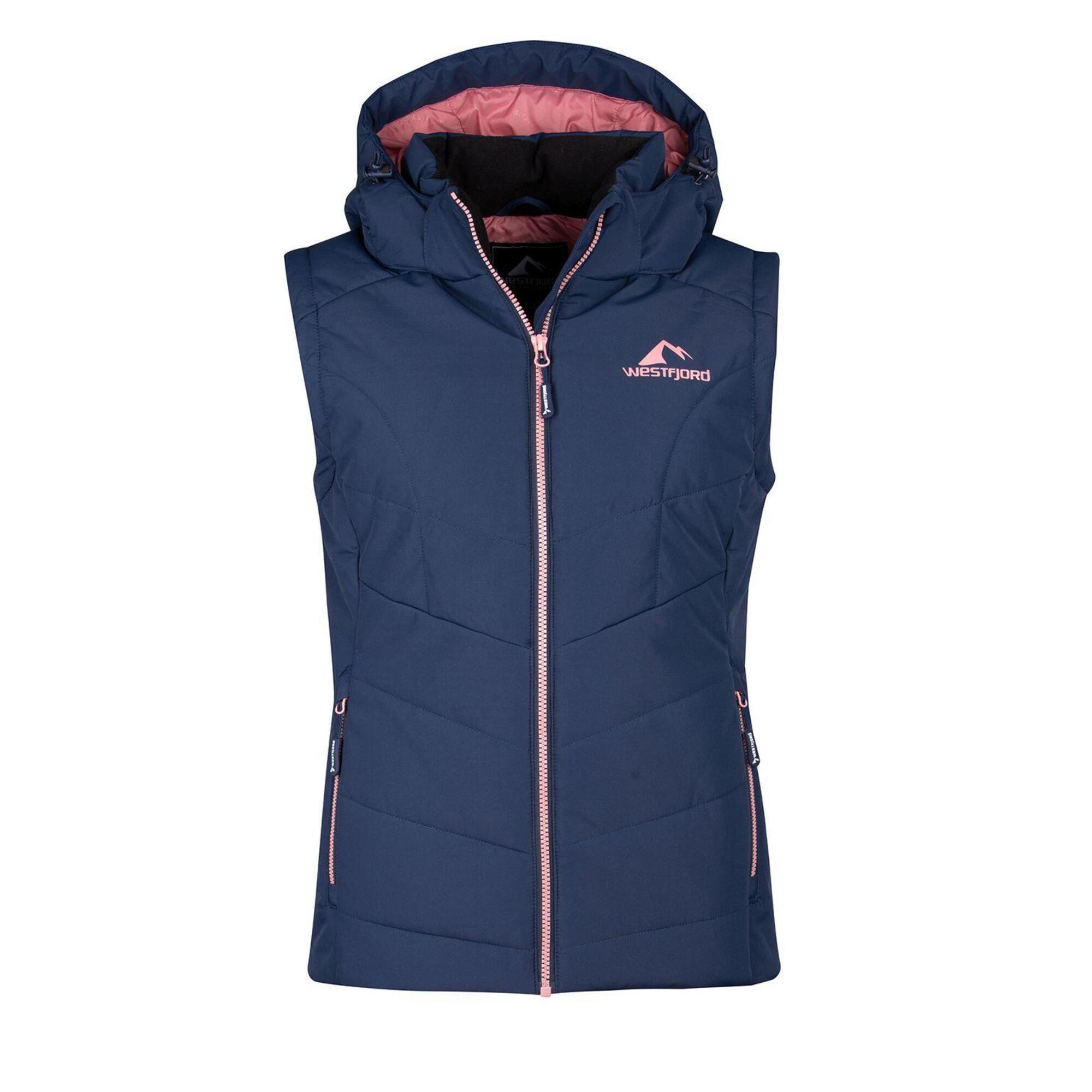 Gilet da donna Krafla XT blu scuro/rosso