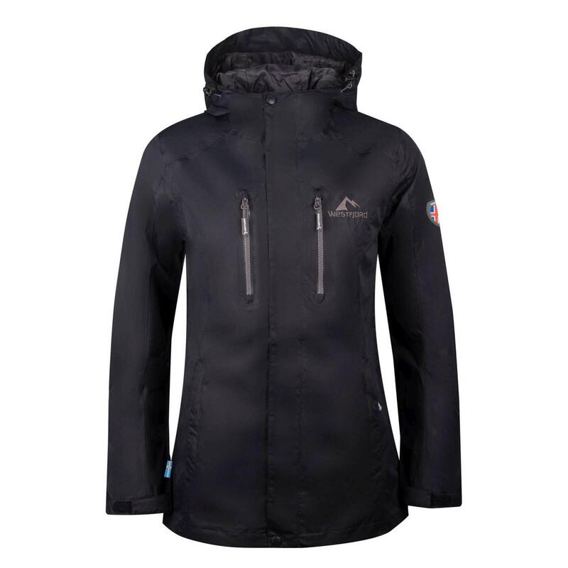 Damen Regenjacke Hengill Schwarz/Anthrazit