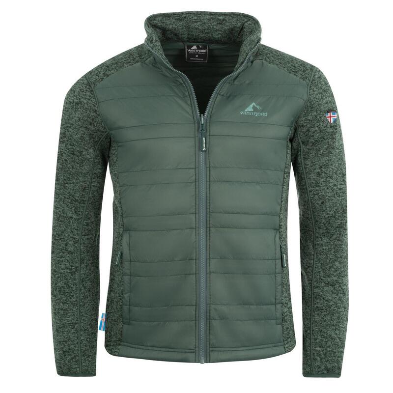 Herren Fleece Jacke Gullfoss Grün