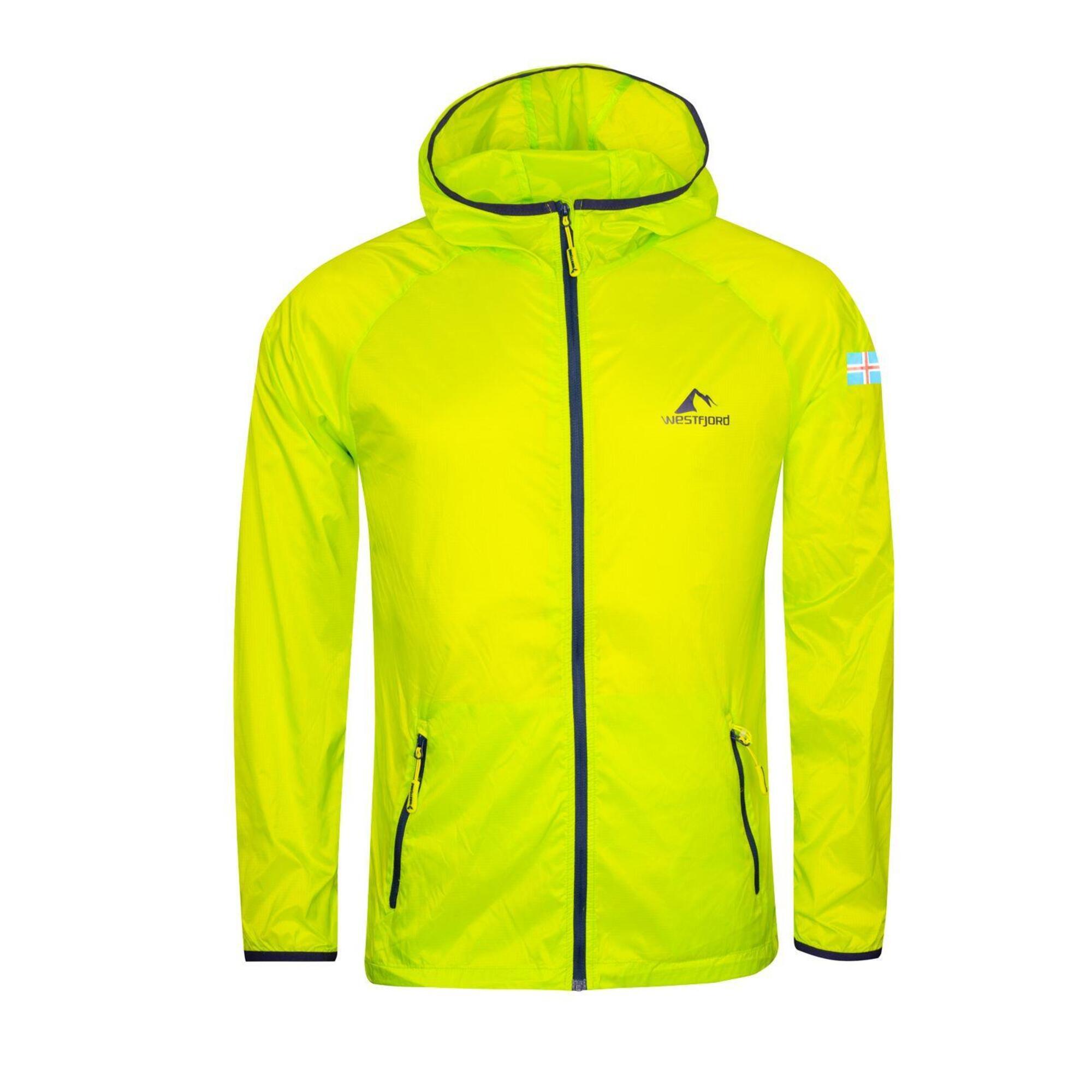 Men's Performance Skin windproof jacket lime green/navy blue