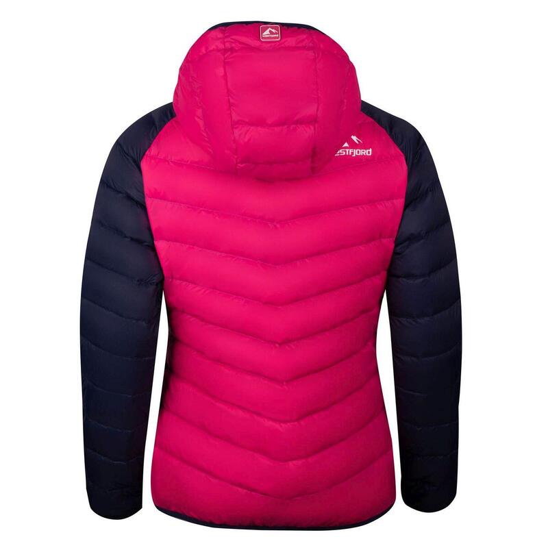 Damen Daunenjacke Snaefell Marineblau/Magenta