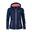 Damen Softshell Jacke Eldfjall Marineblau/Rot