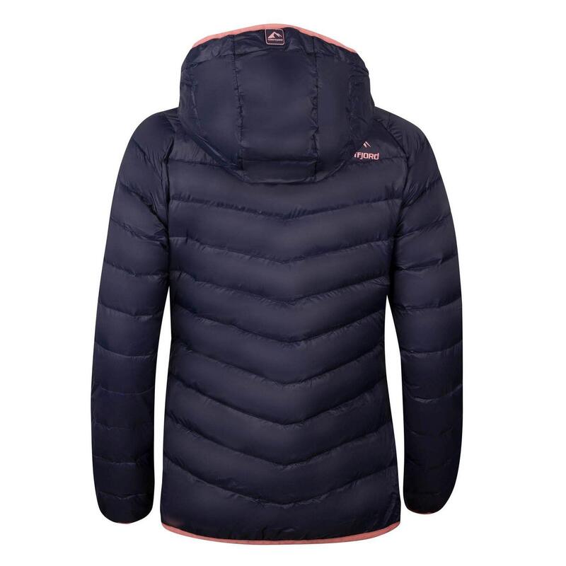 Damen Daunenjacke Snaefell Marineblau/Rosa