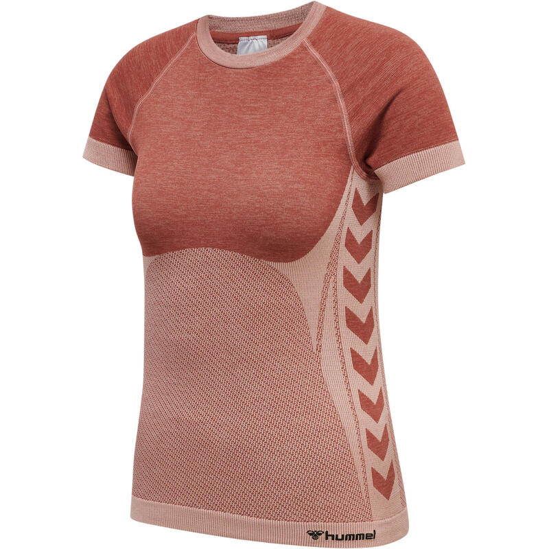 T-Shirt Hmlclea Yoga Vrouwelijk Rekbaar Ademend Sneldrogend Naadloos Hummel