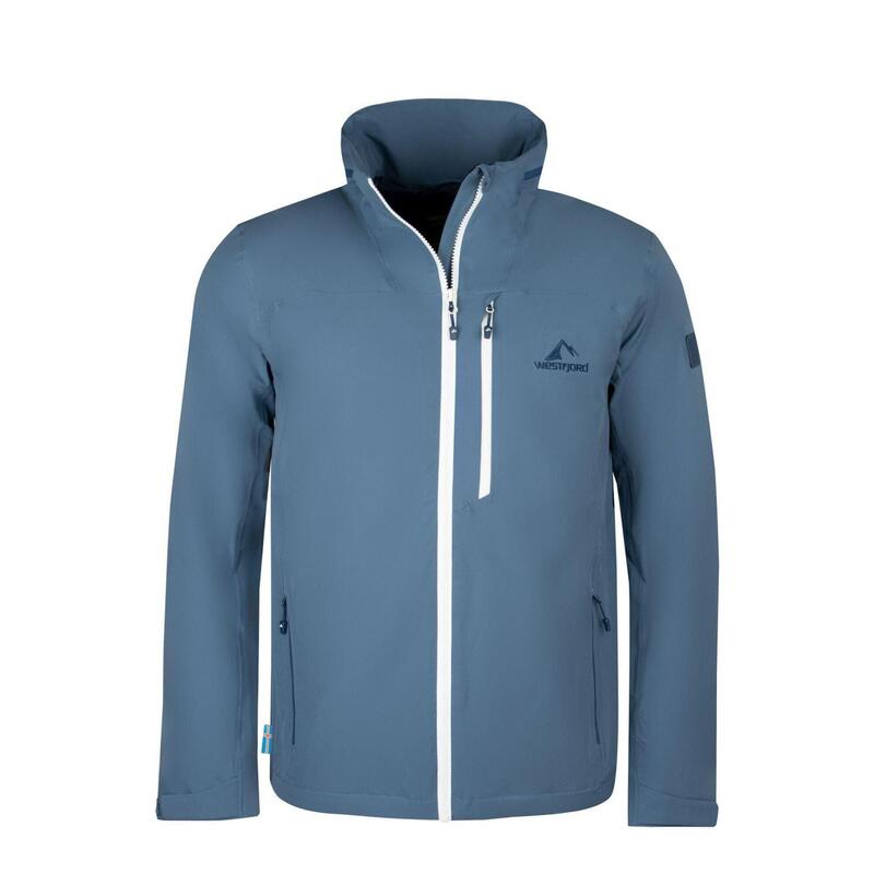 Herren Regenjacke Esja Esja Klippenblau/Weiß