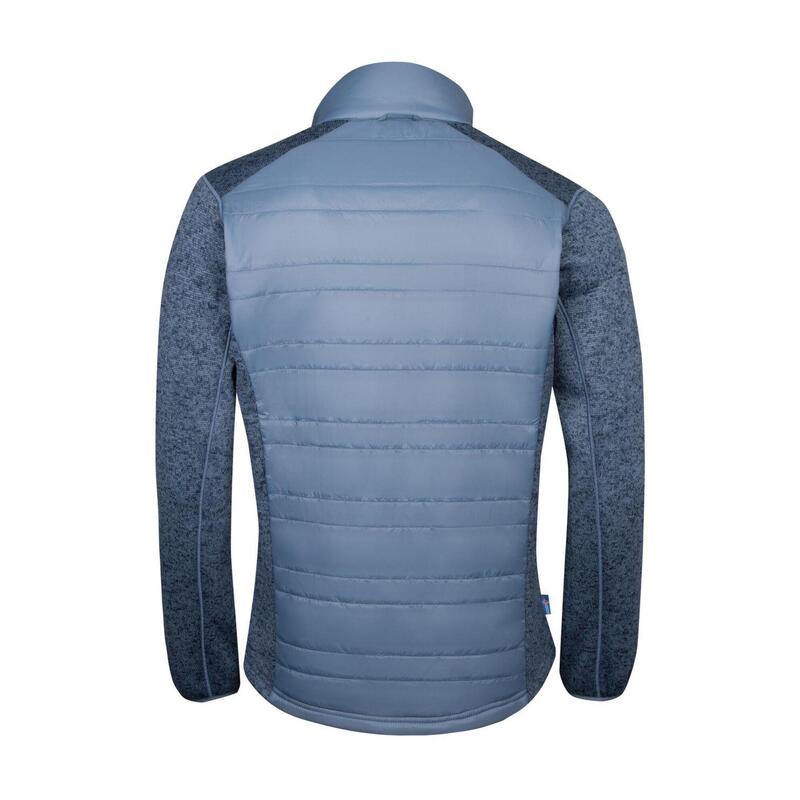 Herren Fleece Jacke Gullfoss Klippenblau/Weiß