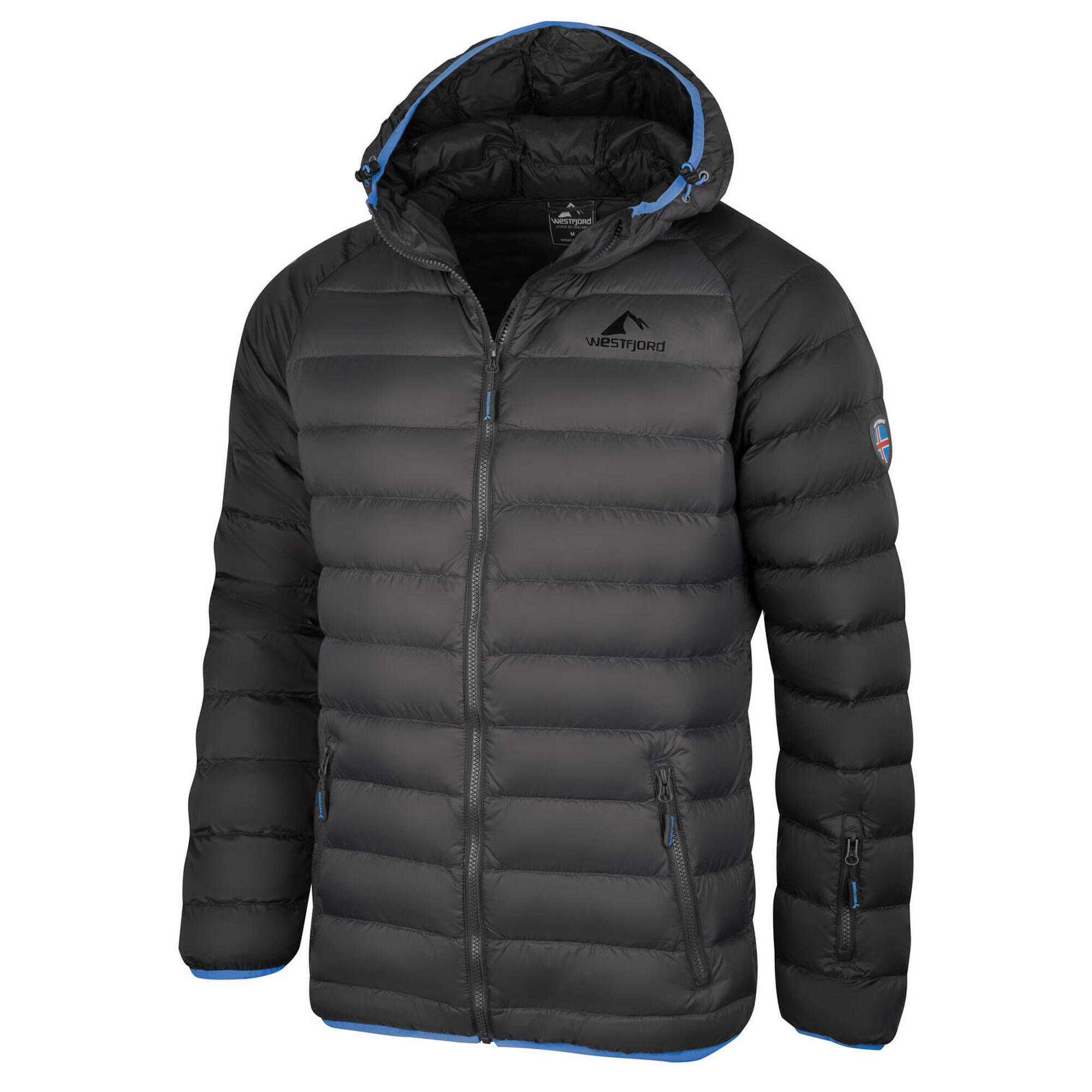 Snaefell men's down jacket Black/Blue