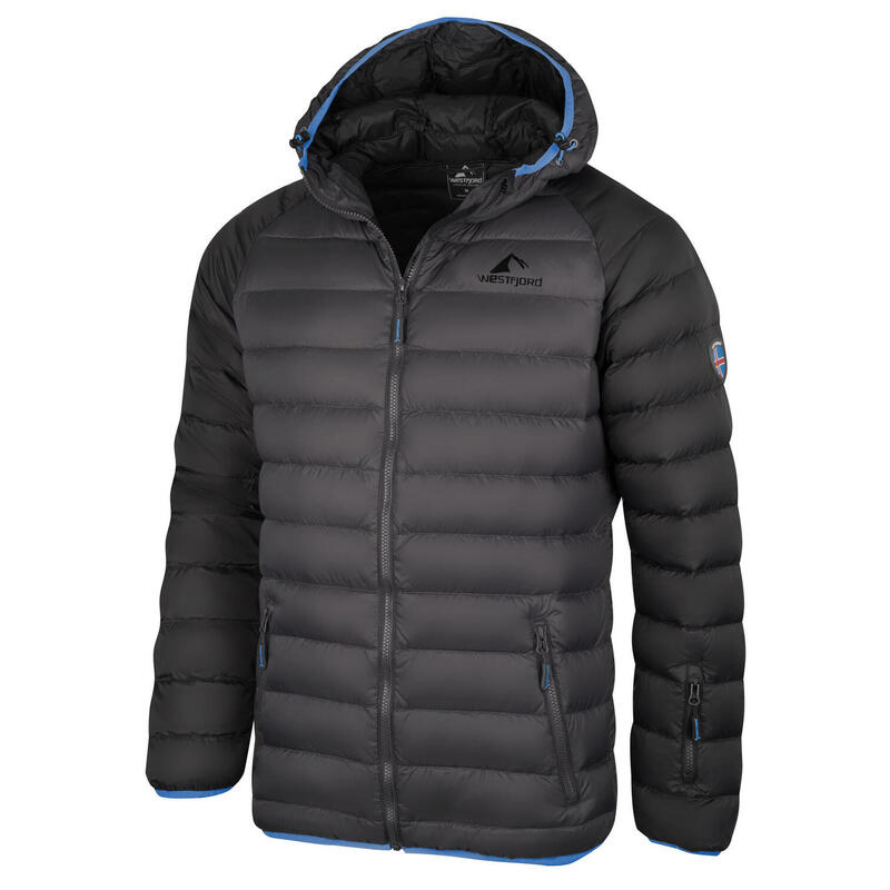 Herren Daunenjacke Snaefell Schwarz/Blau