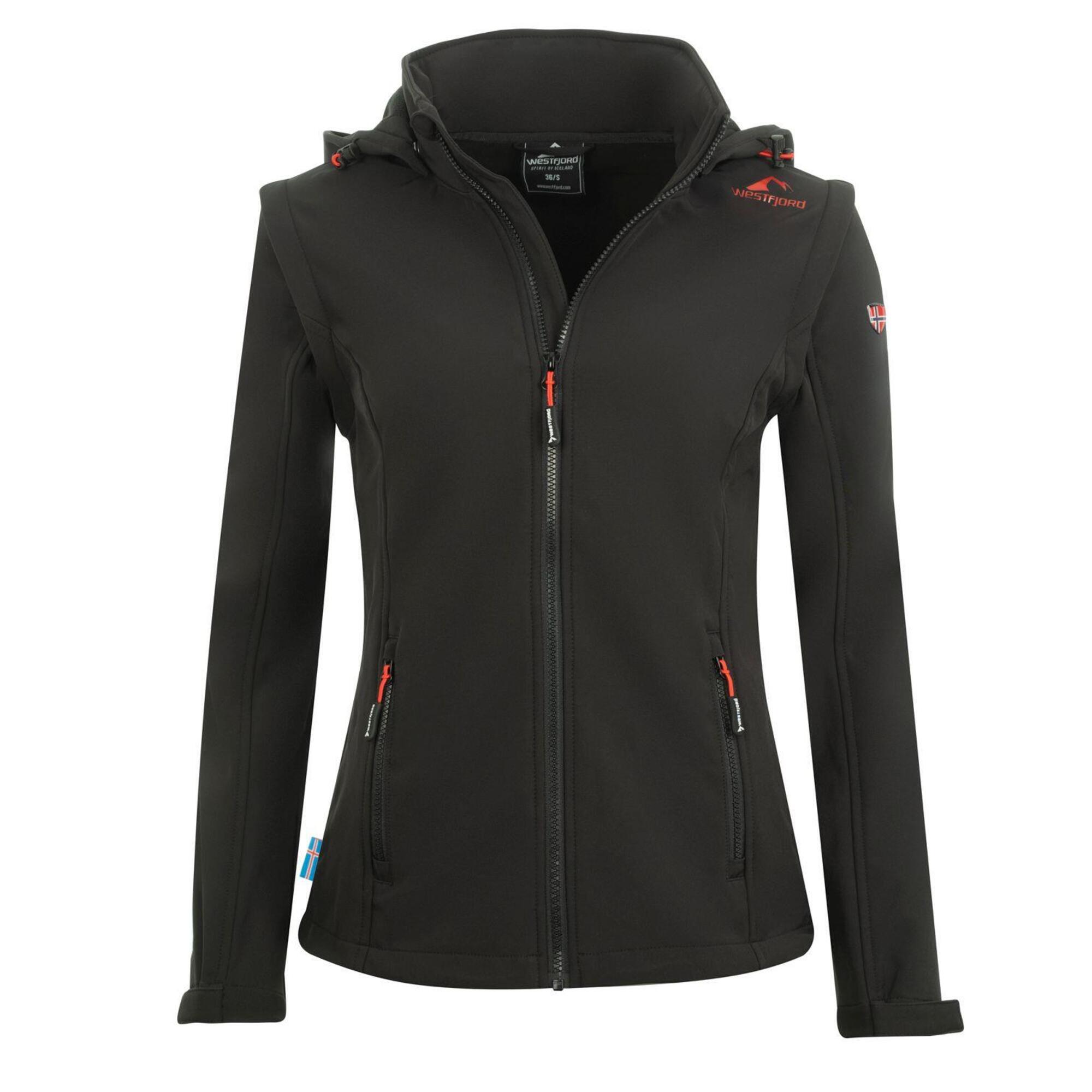 Women's black Eldfjall XT softshell jacket