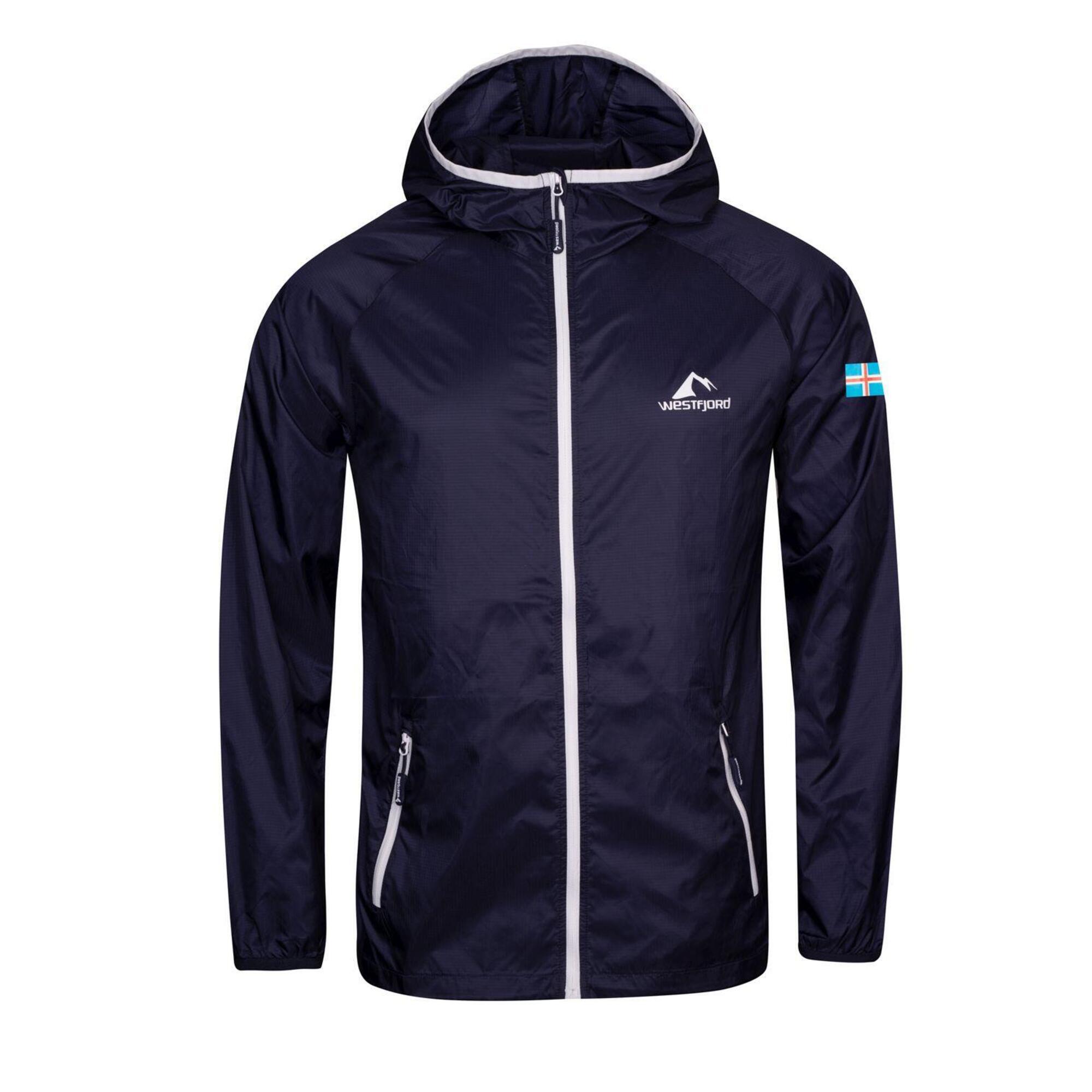 Men's Performance Skin Windbreaker Navy/White