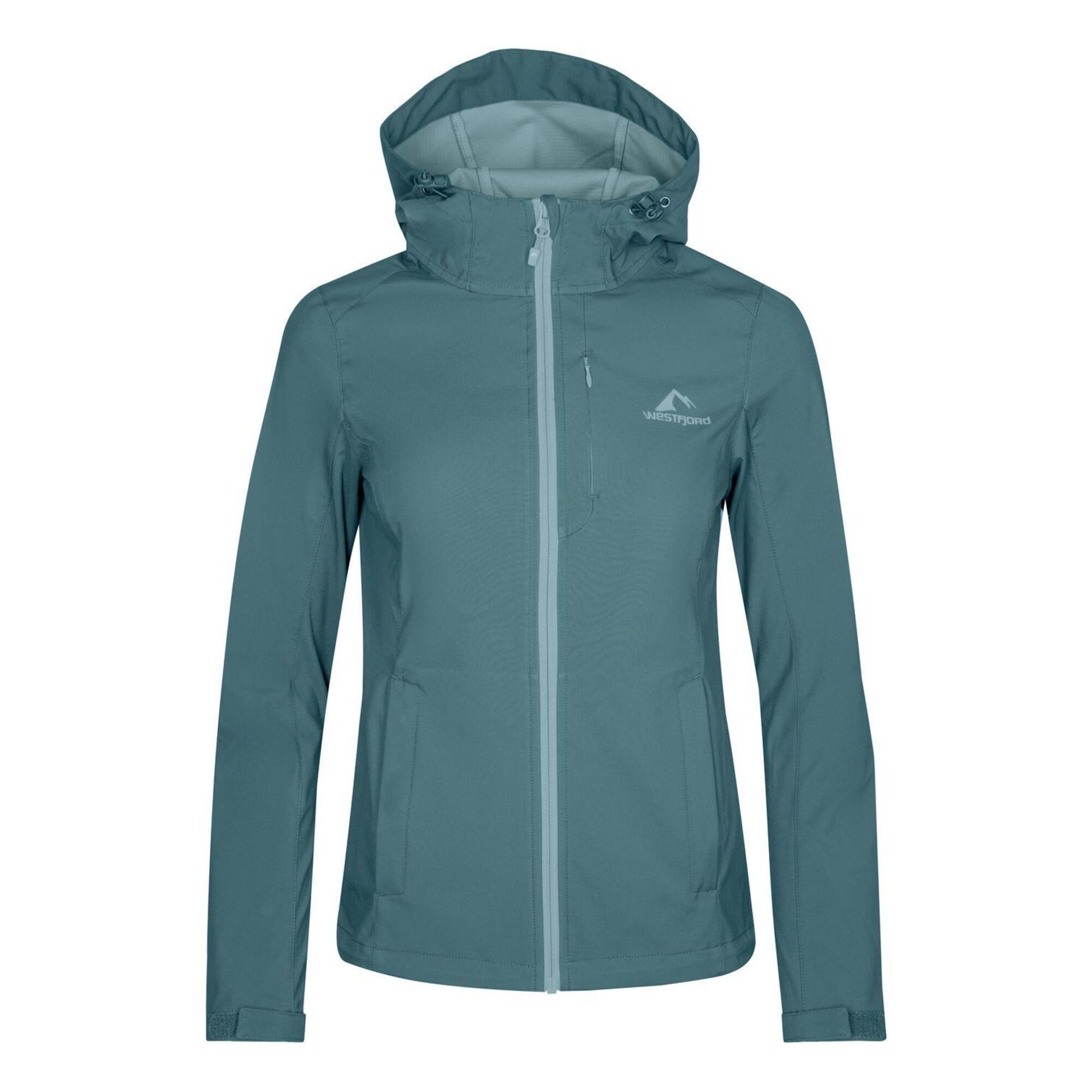 Giacca softshell Skogar da donna verde ghiacciaio