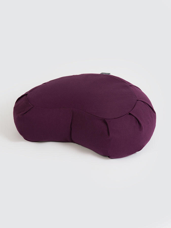 Yoga Studio EU Organic Buckwheat Zafu Crescent Cushion - Lilac 2/3