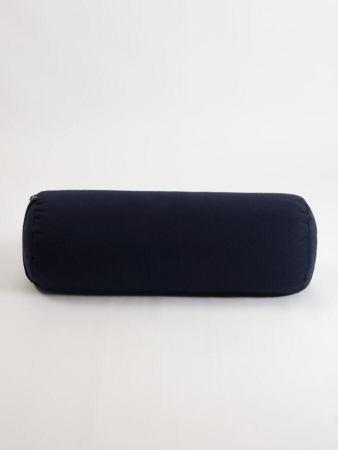 Yoga Studio Organic Buckwheat Lotus Bolster - Navy 3/5