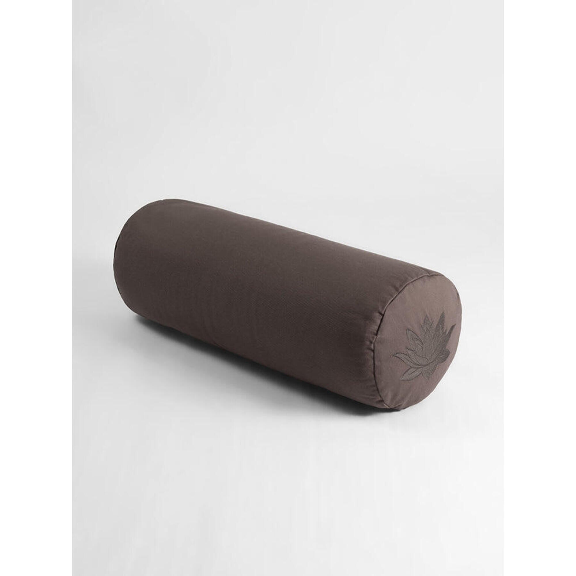 YOGA STUDIO Yoga Studio Organic Buckwheat Lotus Bolster - Stone Grey