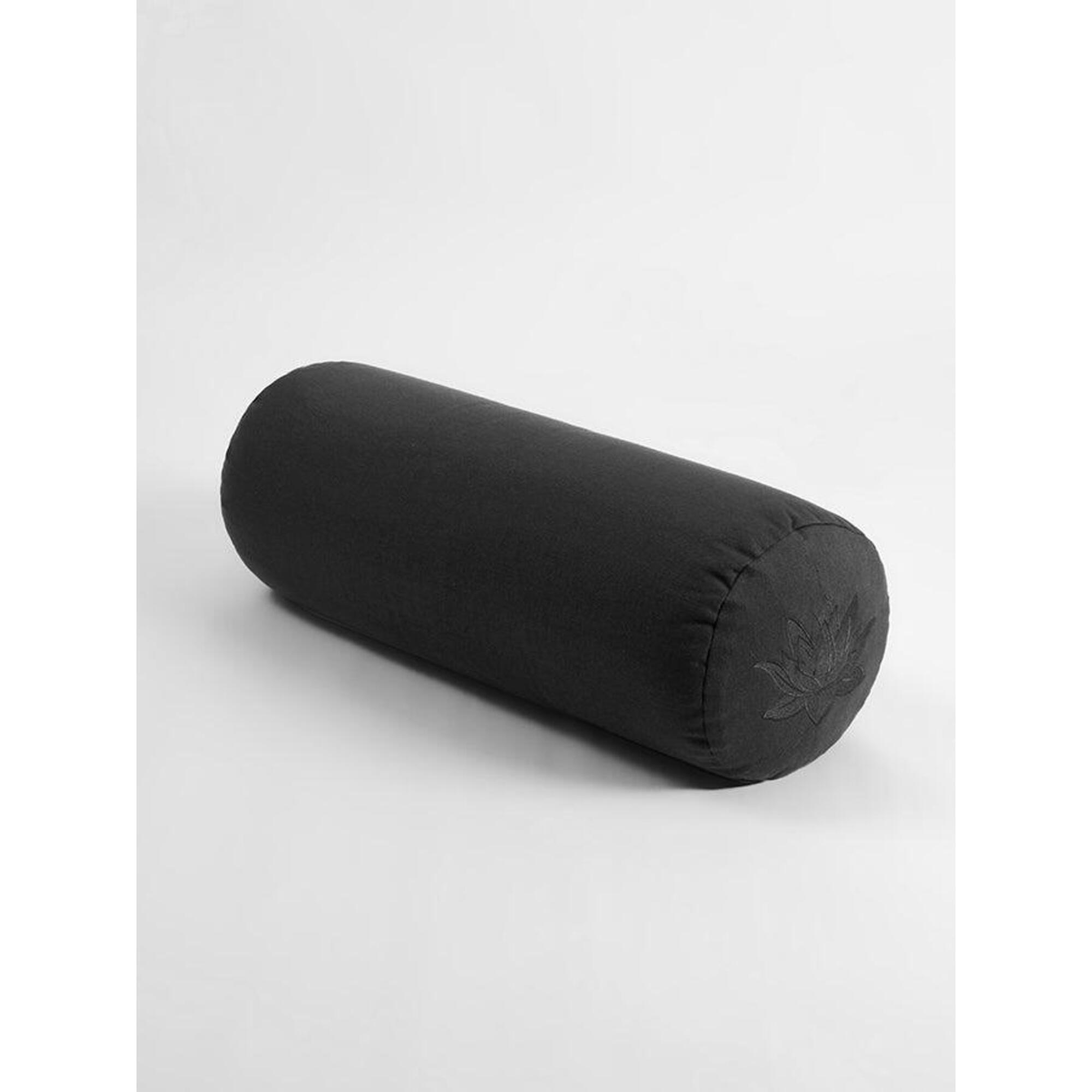 Yoga Studio Organic Buckwheat Lotus Bolster - Graphite Grey 1/1