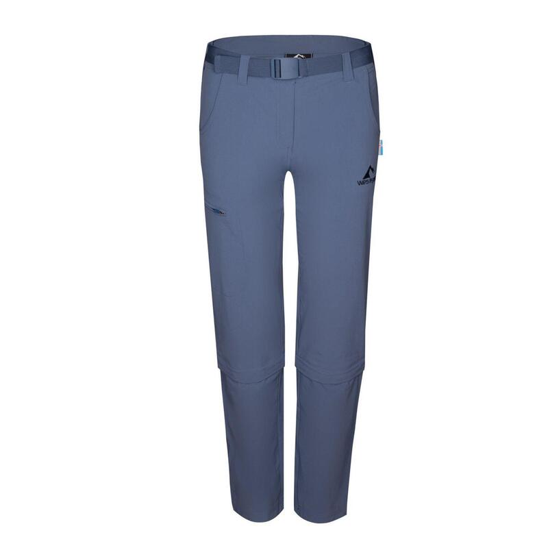 Pantalon de trekking zippé Keflavik bleu falaise pour femme