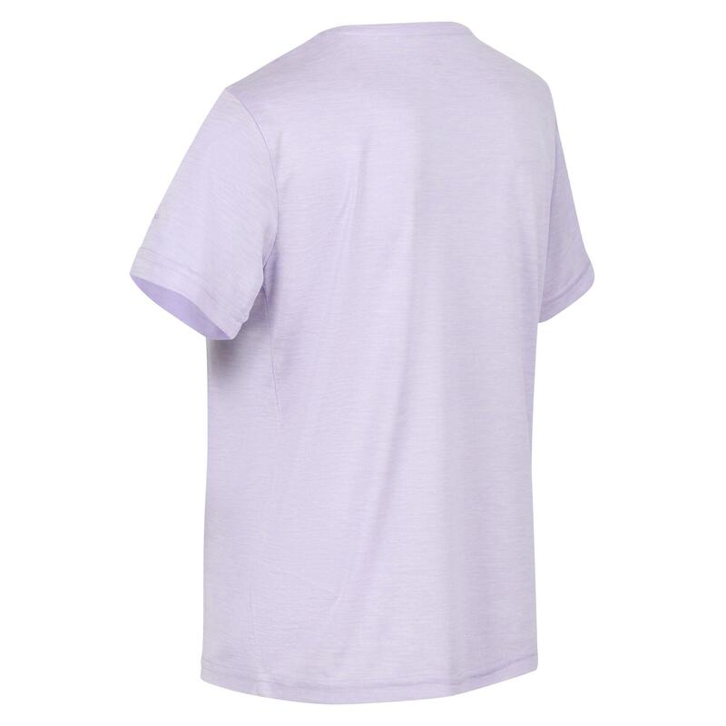 Fingal Edition Kurzärmeliges Walkingshirt für Kinder - Violett
