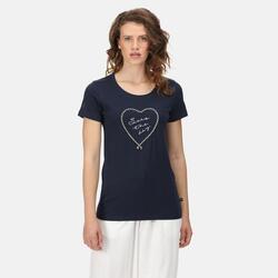 Filandra VI Fitness-T-shirt met korte mouwen voor dames - Marineblauw
